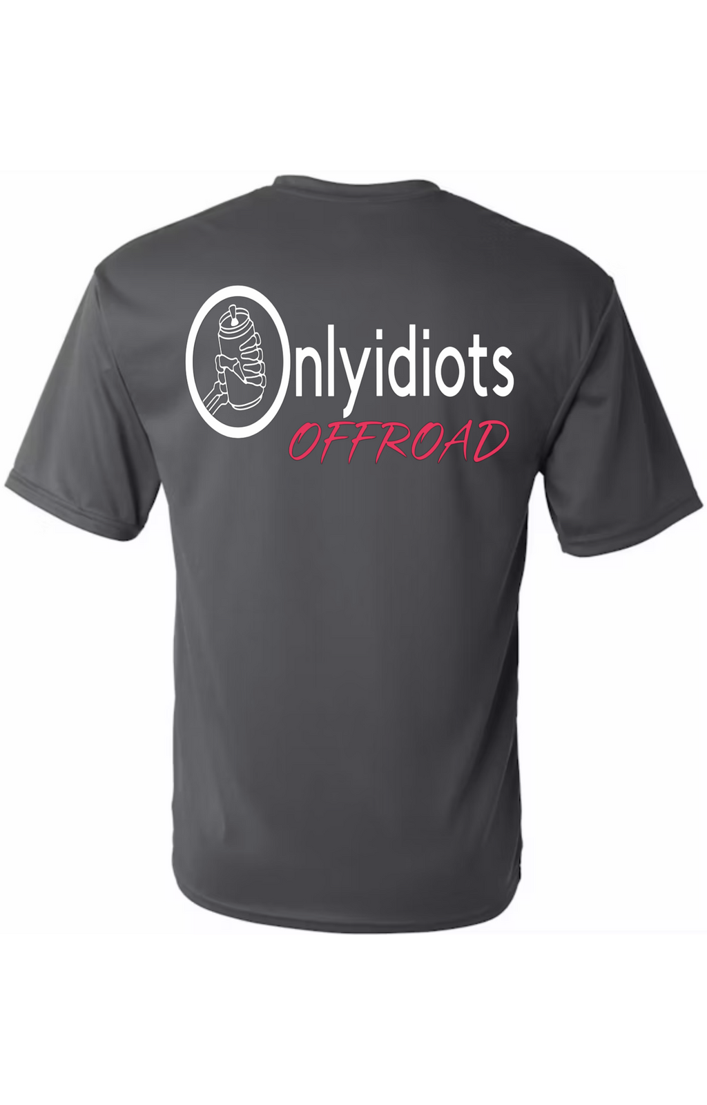 Only Idiots Offroad Gray T-shirts (*PINK*)