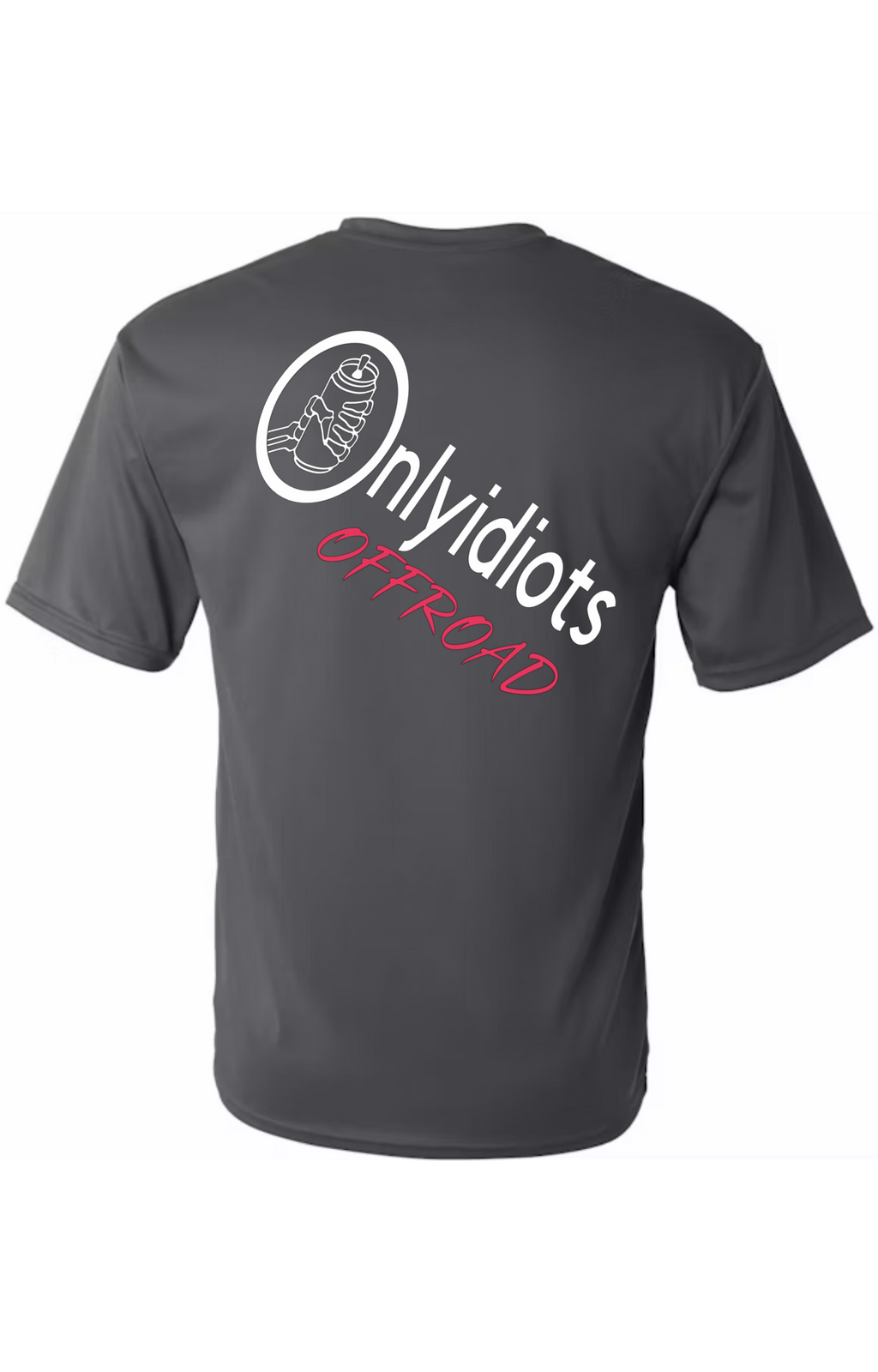 Only Idiots Offroad Gray T-shirts (*PINK*)
