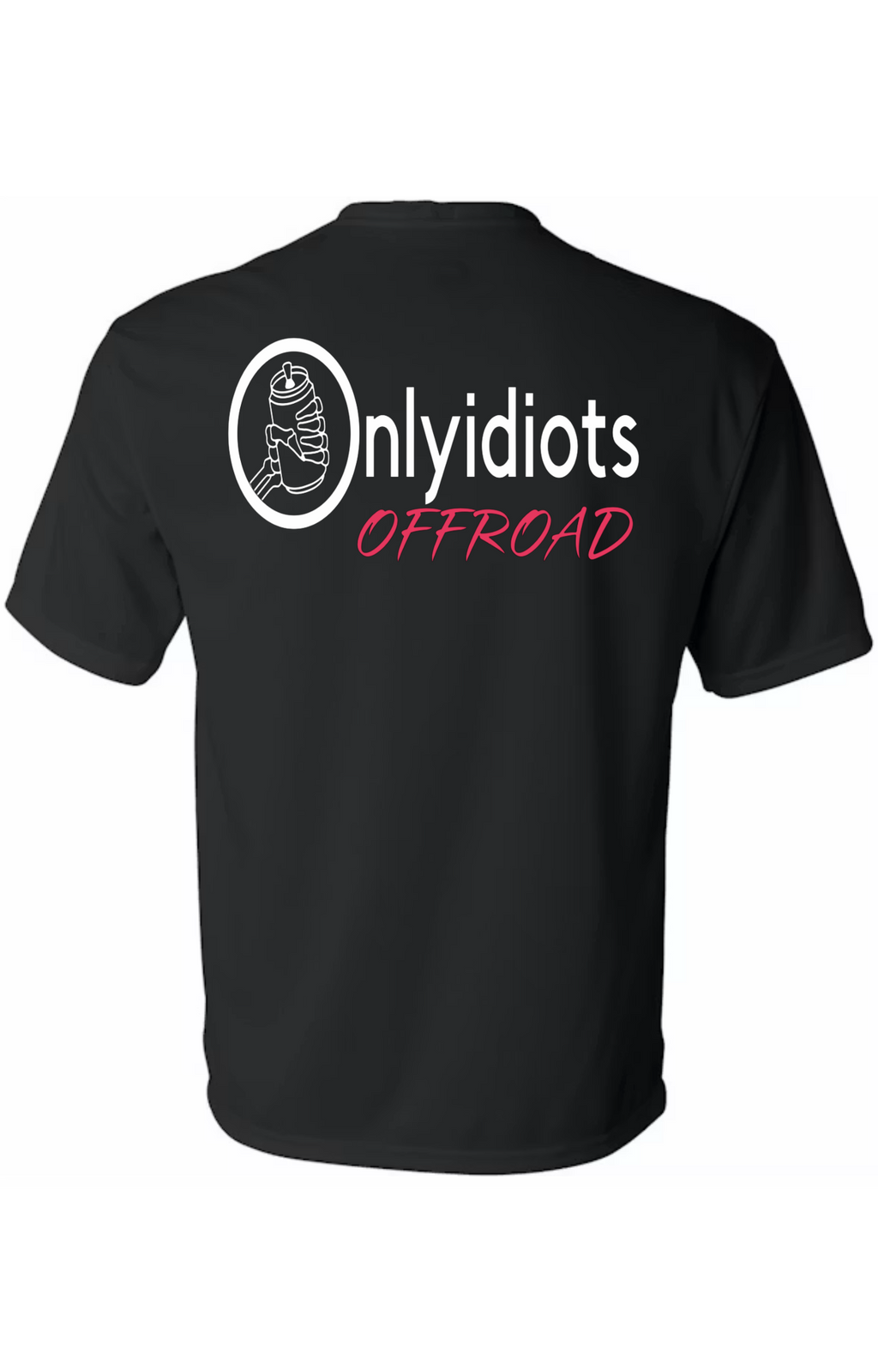 Only Idiots Offroad Black T-shirts (*PINK*)