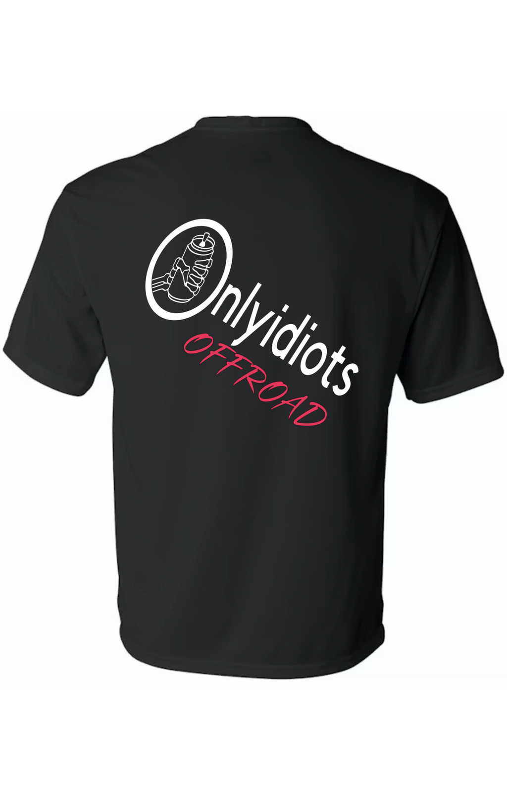 Only Idiots Offroad Black T-shirts (*PINK*)